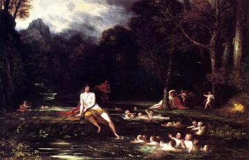 Narcissus And Echo Artwork by Benjamin West