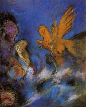 Roger and Angelica Artwork by Odilon Redon