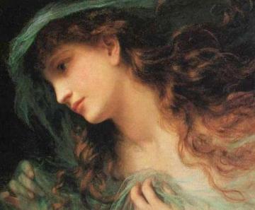 The Head Of A Nymph Artwork by Sophie Anderson