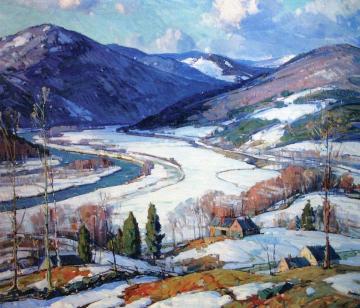 West River Valley At West Townshend Artwork by Aldro Thompson Hibbard