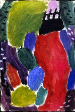 Large Variation: Wide Path - Evening Artwork by Alexej Jawlensky