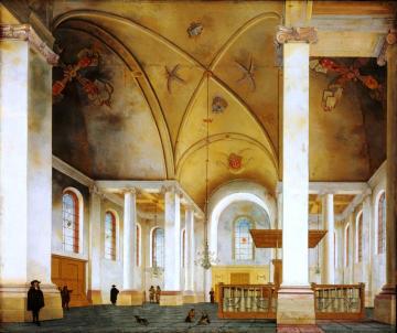 The Nieuwe Kerk in Haarlem Artwork by Peter Saenredam