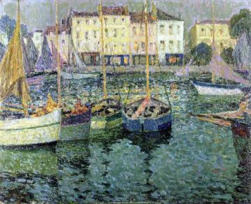 Boats Artwork by Henri Le Sidaner