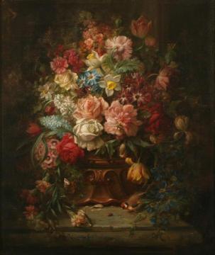 Floral Still Life Artwork by Hans Zatzka