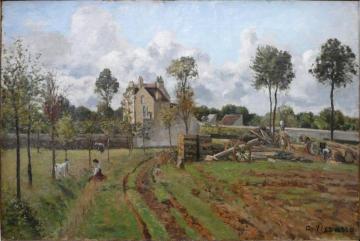 Allee du Tour Du Jongleur Artwork by Camille Pissarro