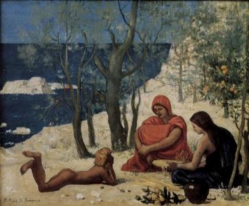 The White Rocks Artwork by Pierre Puvis de Chavannes