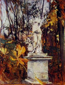Statue in the Park of Versailles Artwork by Giovanni Boldini
