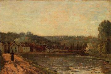 The Banks of the Seine at Bougival Artwork by Camille Pissarro