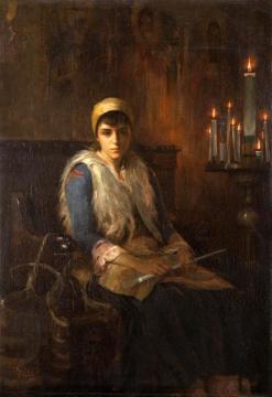 An offertory candle Artwork by Theodoros Ralli