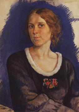 Portrait of A.I. Kunina Artwork by Zinaida Serebriakova