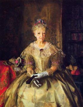 Mrs. T. In Cream Silk, No 1 Artwork by George Wesley Bellows