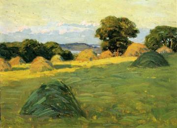 The Hill Field Artwork by Arthur Wesley Dow