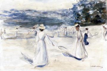 Tennis Players by the Sea Artwork by Max Liebermann