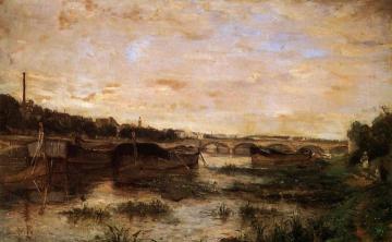 The Seine below the Pont d'Lena Artwork by Berthe Morisot