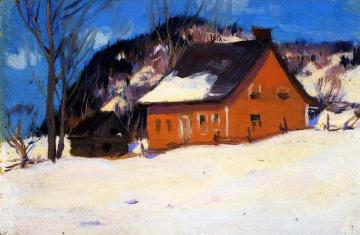 The Red House Artwork by Clarence Gagnon