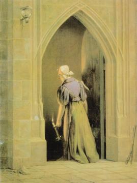 At the Castle Cellar Artwork by Georg Friedrich Kersting