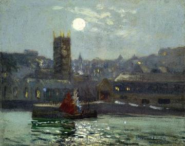 Moonlight, St Ives Artwork by Richard Haley Lever