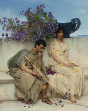 An Eloquent Silence Artwork by Sir Lawrence Alma Tadema