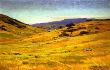 Grassy Hillsides Artwork by William Wendt
