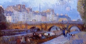 The Pont Neuf and the Monnaie Lock Artwork by Albert Lebourg