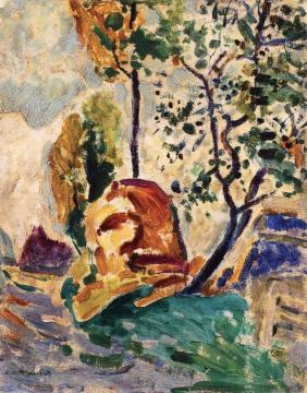Tree And Rock Artwork by Alfred Henry Maurer