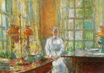 Mrs. Holley of Cos Cob, Connecticut Artwork by Frederick Childe Hassam