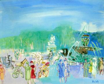 Paris, Place de la Concorde Artwork by Jean Dufy