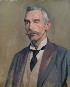 The Right Honourable Brien Ibrican, Baron Cullen of Ashbourne, Governor of the Bank of England Artwork by William Rothenstein