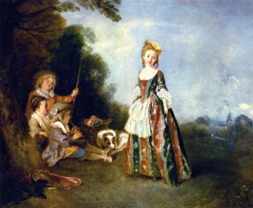 The Dance Artwork by Jean-Antoine Watteau