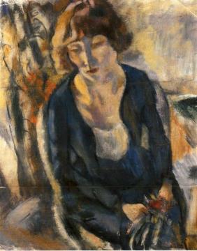 Portrait of Hermine David Artwork by Jules Pascin