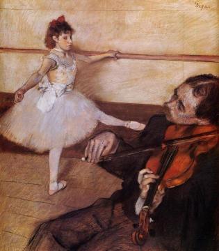 The Dance Lesson Artwork by Edgar Degas