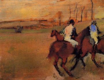 Horses and Jockeys Artwork by Edgar Degas