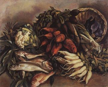 Still Life With Fish Artwork by Zinaida Serebriakova