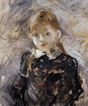 Little Girl with Blond Hair Artwork by Berthe Morisot