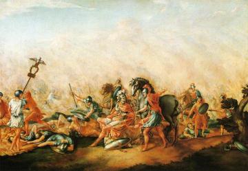 The Death Of Paulus Aemilius At The Battle Of Cannae Artwork by John Trumbull