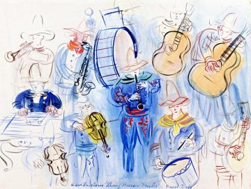 Mexican Concert Artwork by Raoul Dufy