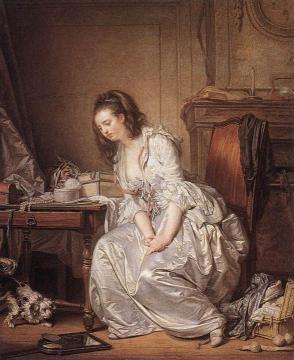 The Broken Mirror Artwork by Jean-Baptiste Greuze
