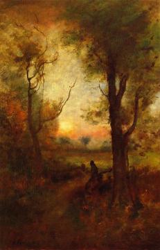 Forest Glow Artwork by George Inness