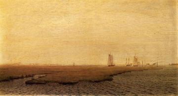 Ships in the Inlet, Atlantic City Artwork by William Trost Richards