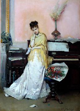 The Bouquet Artwork by Raimundo de Madrazo y Garreta
