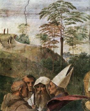 La Disputa (detail 4) (Stanza della Segnatura) Artwork by Raphael