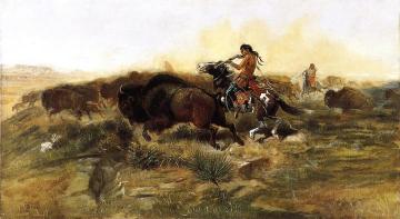 Wild Meat for Wild Men Artwork by Charles Marion Russell
