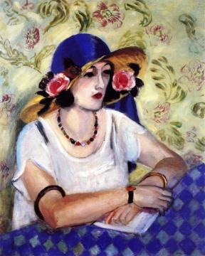 The Woven Italian Straw Hat Artwork by Henri Matisse