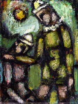 Pierrots Artwork by Georges Rouault