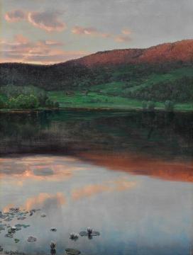 Evening Landscape In Eggedal Artwork by Christian Skredsvig