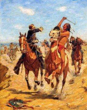 The Duel Artwork by Charles Schreyvogel