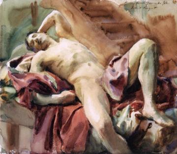 Figure Study Artwork by John Singer Sargent