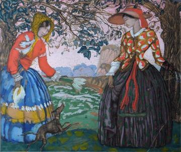 Neighbors Artwork by Boris Grigoriev