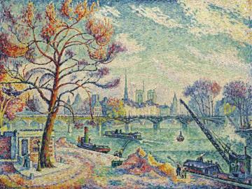 Pont des Arts,Paris Artwork by Paul Signac