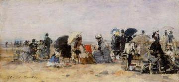 Beach Scene Artwork by Eugène-Louis Boudin
